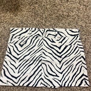 Zebra Print Skirt